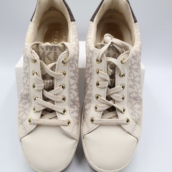 MICHAEL KORS Women's Poppy Color-Block Logo Sneakers  Size 6.5 - Picture 4 of 8